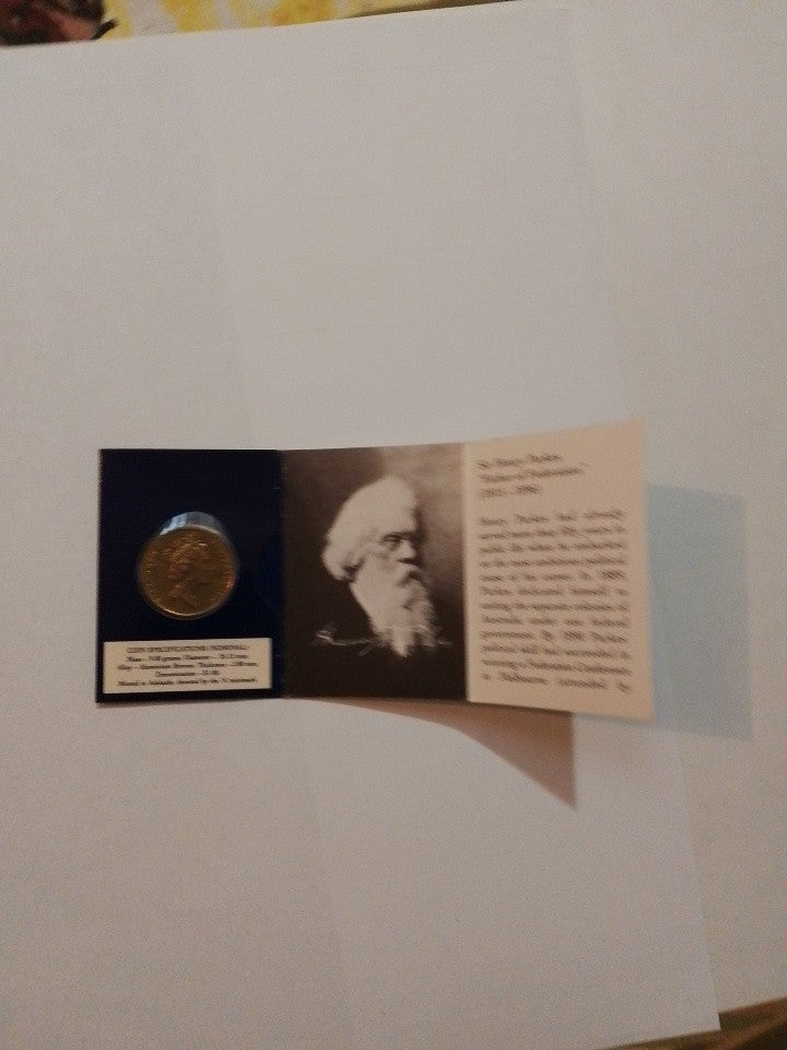 1996 ONE Dollar Uncirculated 'A' Mintmark Coin Sir Henry Parkes Father Of...