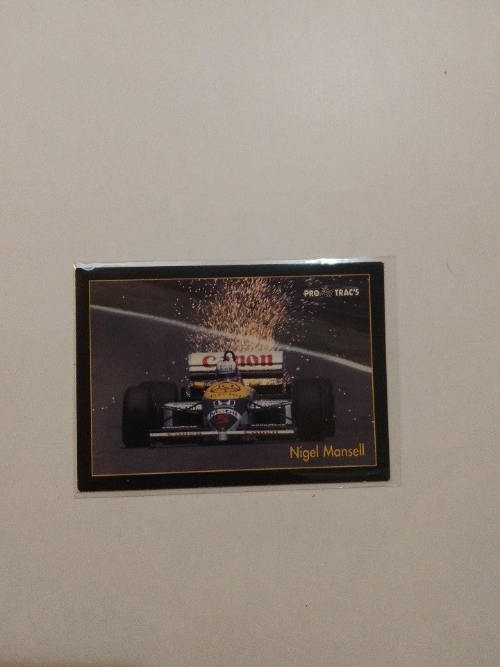 1991 Formula One Series No.127 Pro Trac's Racing Cards Nigel Mansell