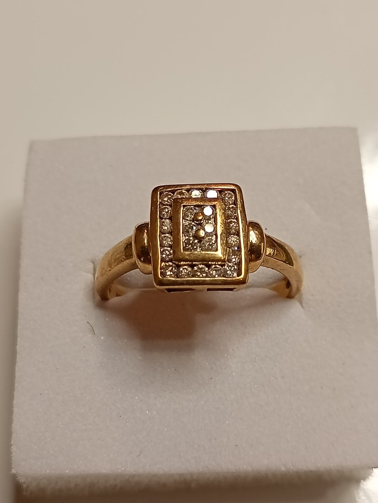 9ct Yellow Gold And Diamond Ring