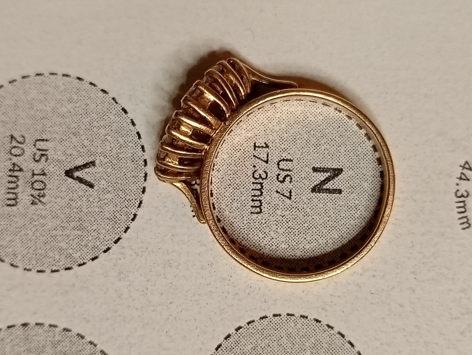 9ct Yellow Gold And Diamond Ring
