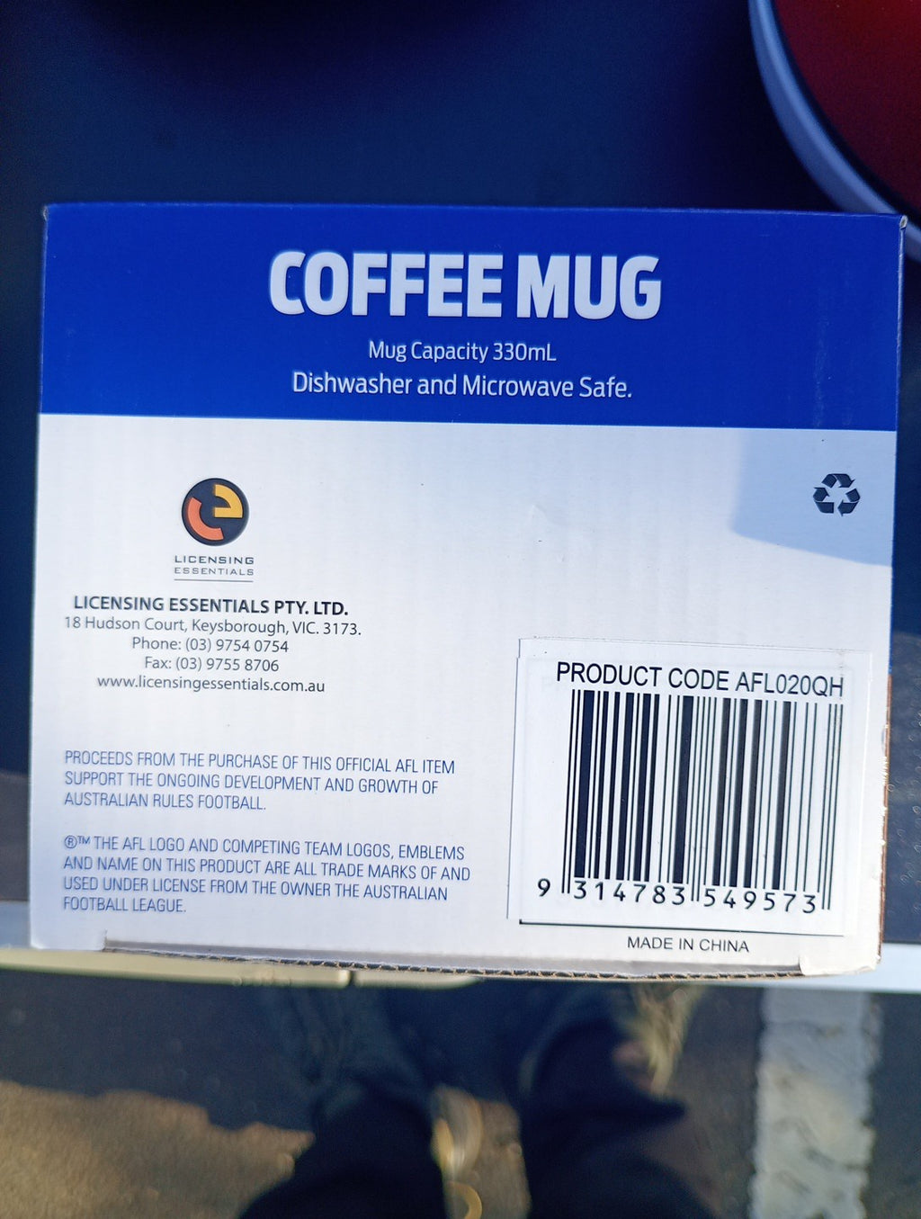 2018 AFL HAWKS Coffee Mug