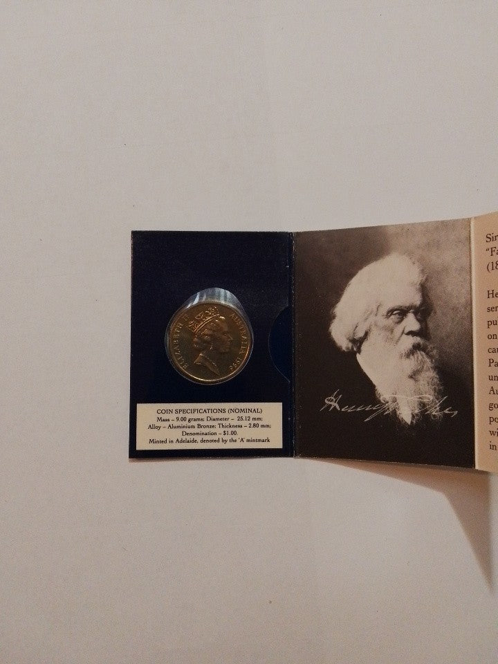 1996 ONE Dollar Uncirculated 'A' Mintmark Coin Sir Henry Parkes Father Of...