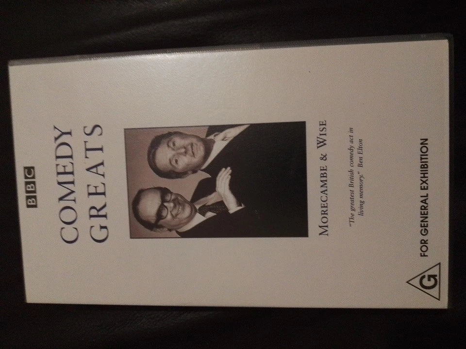 VHS Comedy Greats, Morecambe& Wise, Contains 5 Collectable B&W Postcsrds,Sealed