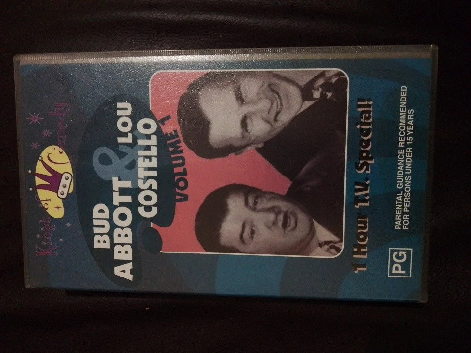 VHS Kings Of Comedy Bud Abbott & Lou Costello Volume 1