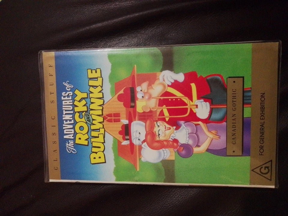 VHS Classic Stuff ' The Adventures Of Rocky And Bullwinkle Canadian Gothic '...