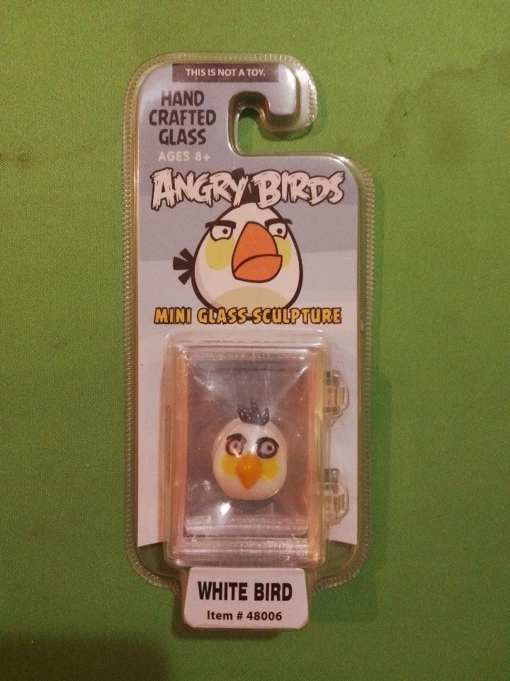 Limited Edition Angry Birds Mini Glass Sculpture White Bird