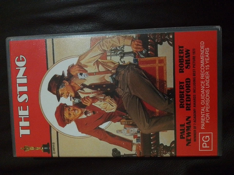VHS ' The Sting' Paul Newman, Robert Redford &Robert Shaw,Tape Sealed