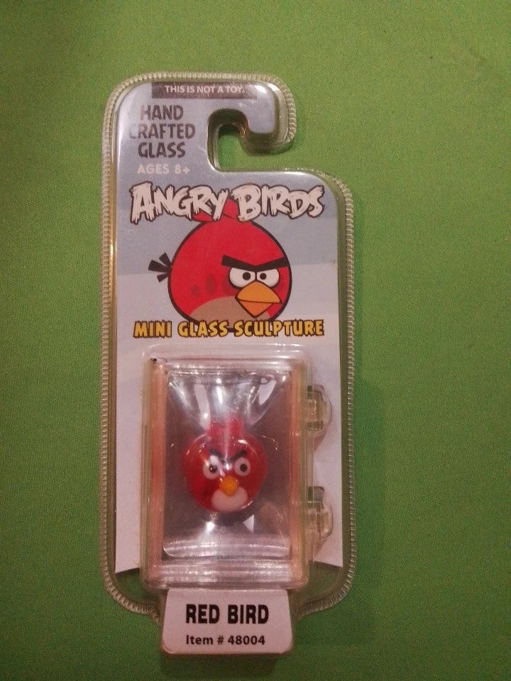 Limited Edition Angry Birds Mini Glass Sculpture Red Bird