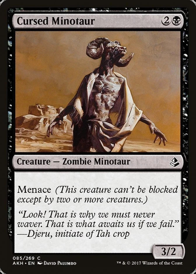 Cursed Minotaur Amonkhet (AKH 85) Lightly Played