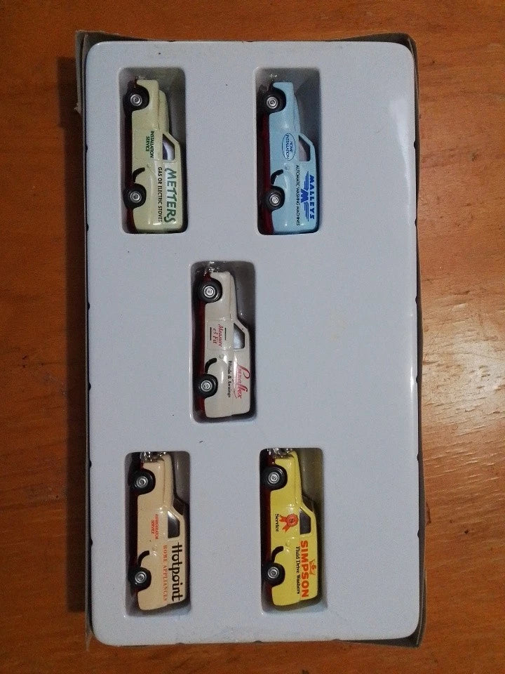 Top Gear Holden FJ's At Work Set of 5 Die Cast Cars ( box Slightly Damaged)