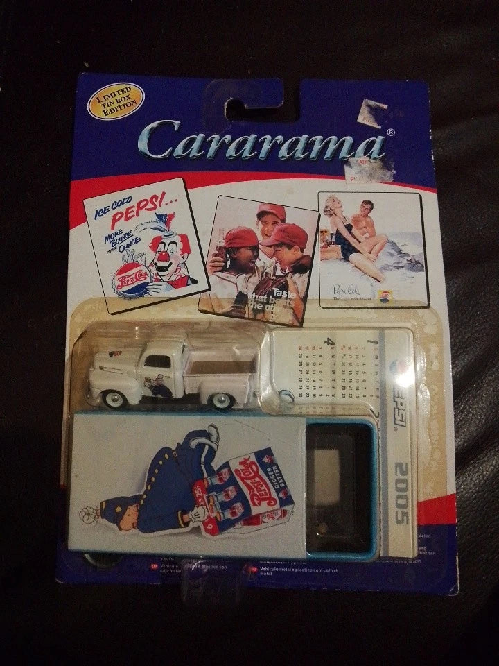 Vintage Cararama Pepsi Ford Pickup Truck Limited Tin Box Edition