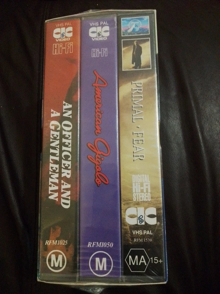 VHS Richard Gere Box Set, Sealed
